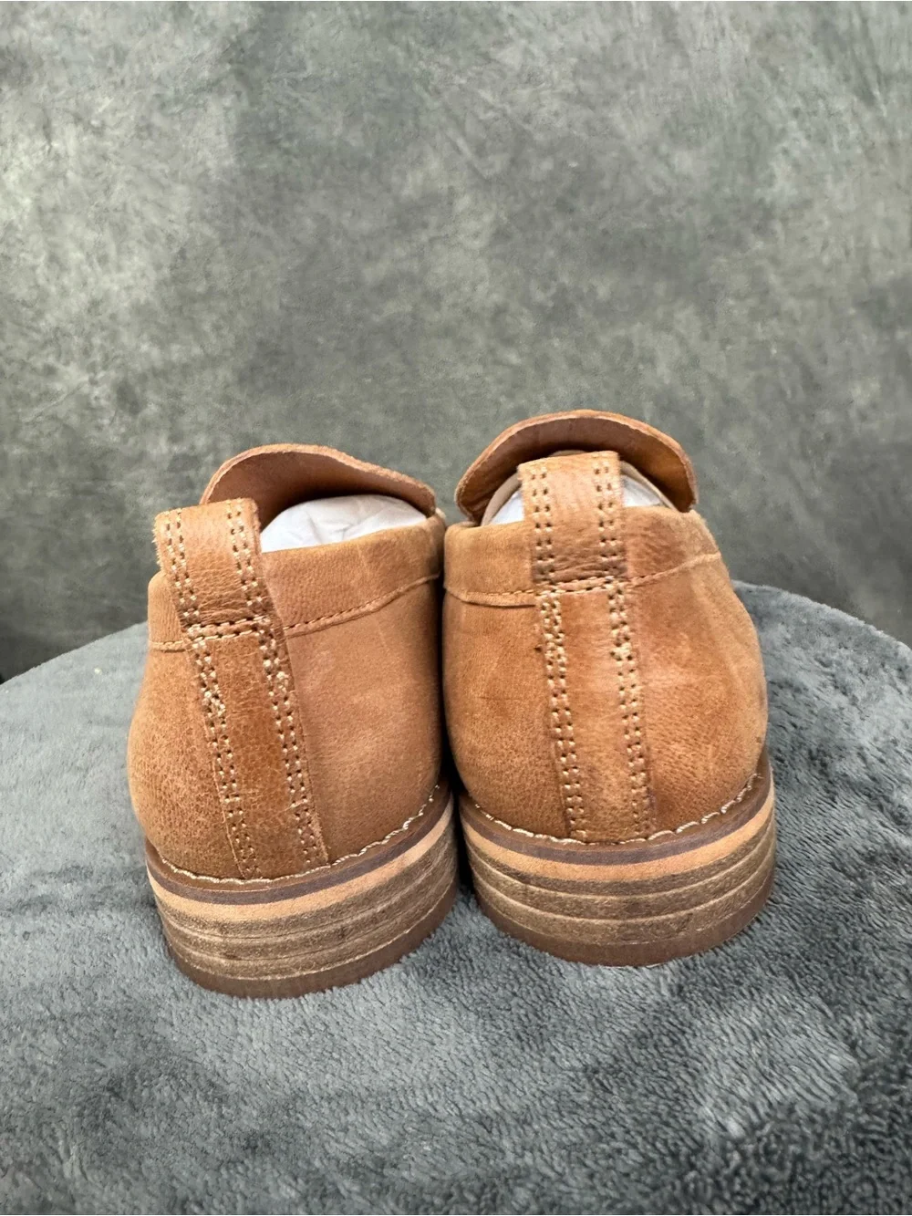 Lucky Brand Brown Leather Penny Loafers Women’s Size 7.5M